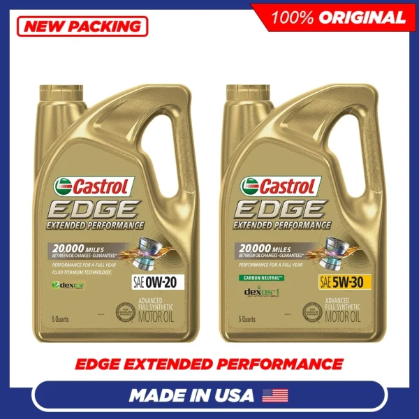 CASTROL EDGE EXTENDED PERFORMANCE 0W20 5W30 SP Advanced Full Synthetic Engine Oil (4.73L) EP