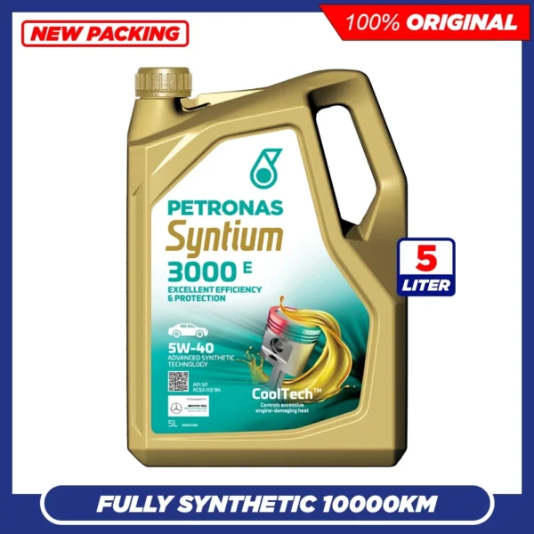 PETRONAS SYNTIUM 3000 E 5W40 SP Fully Synthetic Engine Oil (5L)