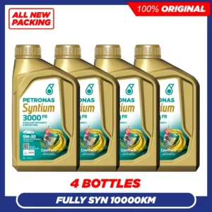 PETRONAS SYNTIUM 3000 FR 5W30 SN A5 B5 Fully Synthetic Engine Oil (4x1L)