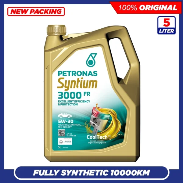PETRONAS SYNTIUM 3000 FR 5W30 SN A5/B5 Fully Synthetic Engine Oil (5L)