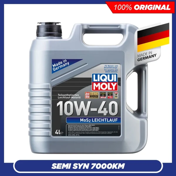 LIQUI MOLY MOS2 Leichtlauf 10W40 Semi Synthetic Engine Oil (4L)